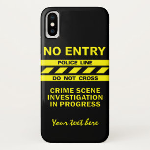 Custom text Police Line phone cases