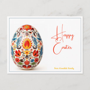 Custom Text Polish Folklore Enchantment Easter Postcard
