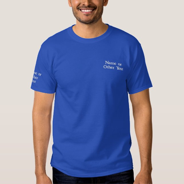 Custom Text Polo Embroidered - Create Your Own (Front)