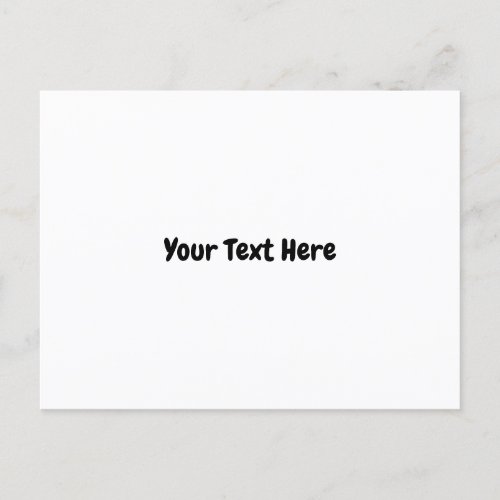 Custom Text  Postcard