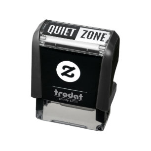 Custom Text Quiet Zone Self-inking Stamp