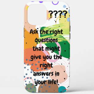 Custom text Quote or favorite idiom abstract white iPhone 12 Pro Max Case