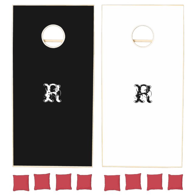 Custom Text R  Cornhole Set (Set)