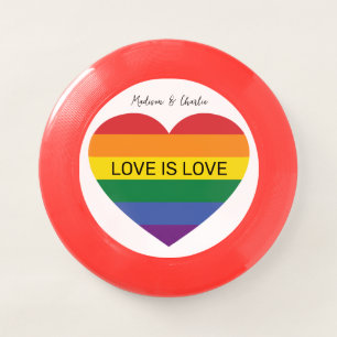 Custom Text Rainbow Love Wham-O Frisbee