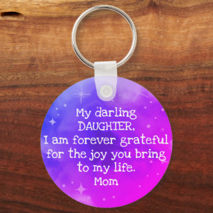 Custom Text Rainbow Ombre Galaxy Stars Nebula Cute Keychain