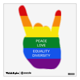 Custom Text Rainbow Pride Wall Decal