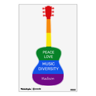 Custom Text Rainbow Pride Wall Decal