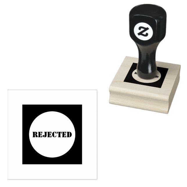 Custom Text REJECTED Printed Perfect Quality Check Rubber Stamp (Stamped)