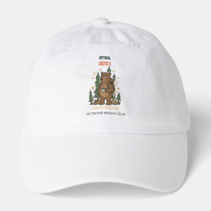 Custom Text Retro Camp Bear Hat
