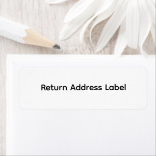 Custom Text   Return Address Label