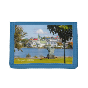 Custom Text Reykjavik, Iceland Trifold Wallet