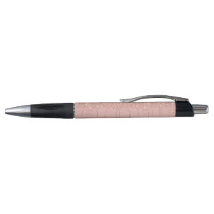Custom Text Rose Gold Blush Glitter Pen Gifts