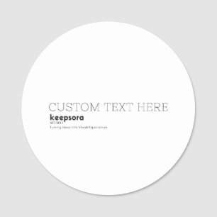 Custom Text Round Badge ID