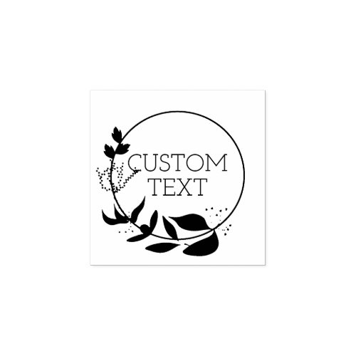 Custom Text Rubber Stamp