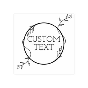 Custom Text Rubber Stamp