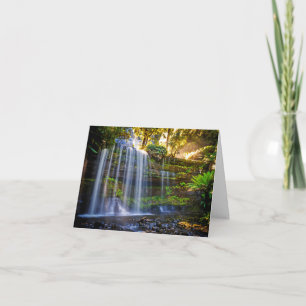 Custom text Russell Falls Australia greeting card