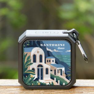 Custom Text Santorini Greece Bluetooth Speaker