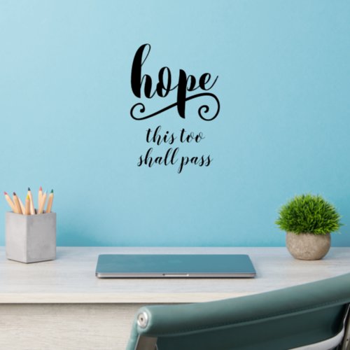 Custom text Script Calligraphy Clear Wall Decals
