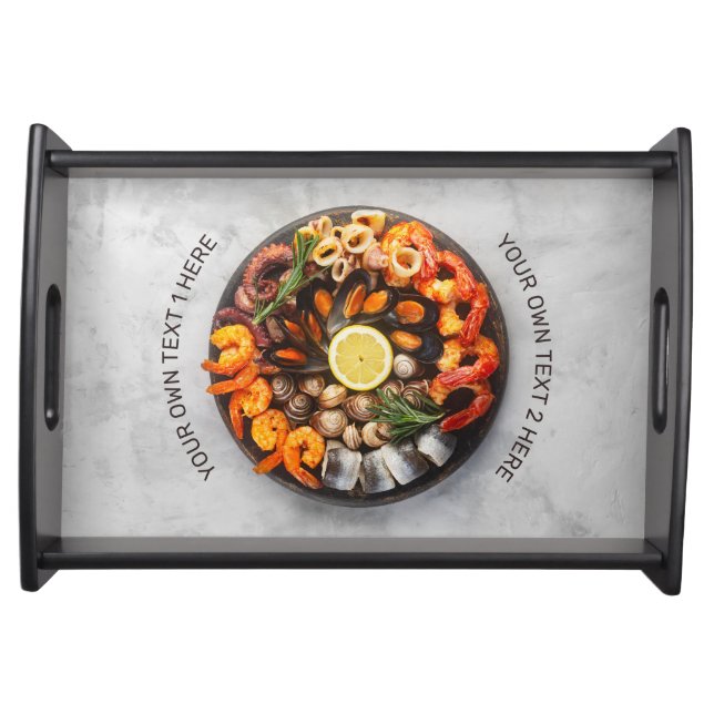 Custom text Seafood Platter (Front)