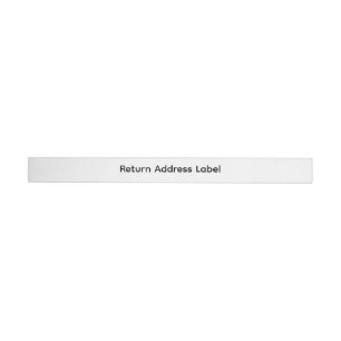 Custom Text   Slim Wrap Around Return Address  Label