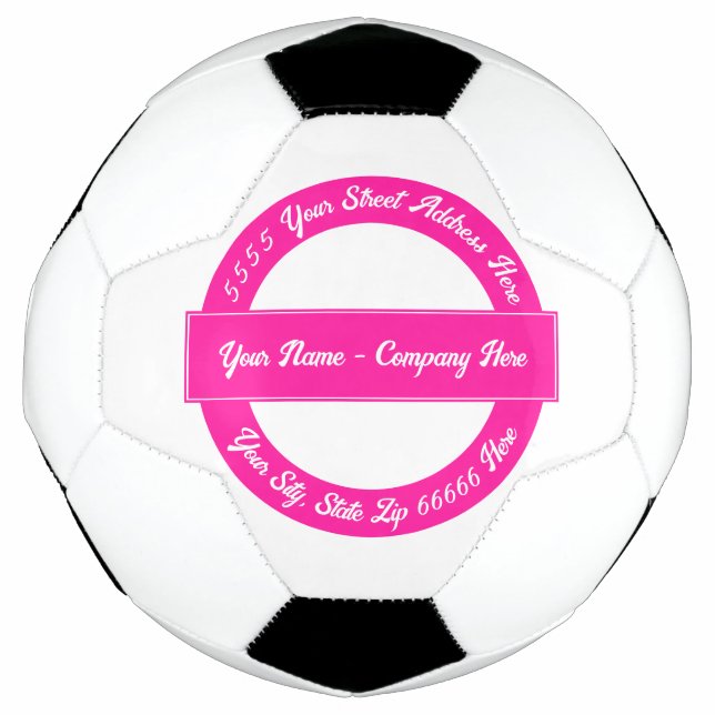 Custom Text Soccer Ball Template Design Your Own (Front)