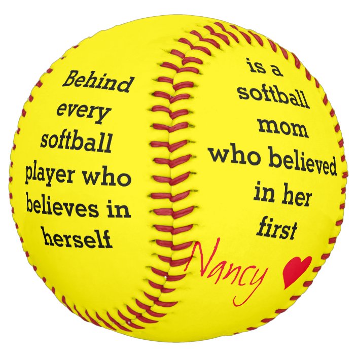 Custom Text Softball Gift | Zazzle.com