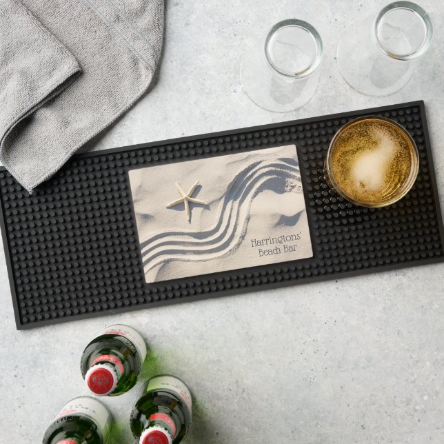 Custom text Starfish Bar Mat (Insitu (Bar 1))