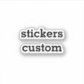 Custom Text Sticker Build Your Own Sticker | Zazzle