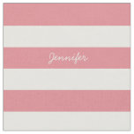 Custom Text &amp; Stripes Fabric