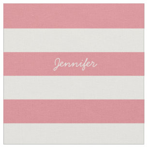 Custom Text & Stripes Fabric