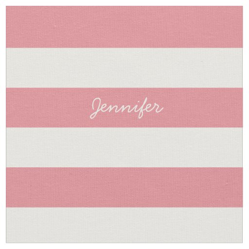 Custom Text & Stripes Fabric