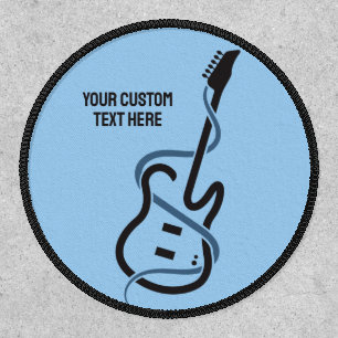 Custom Text Stylized Guitar Patch