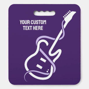 Custom Text Stylized Guitar Seat Cushion