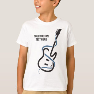 Custom Text Stylized Guitar T-Shirt