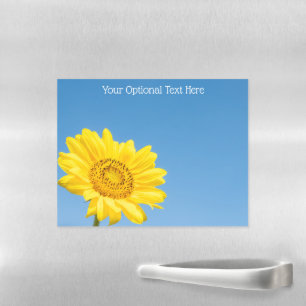 Custom text Sunflower Magnetic Dry Erase Sheet