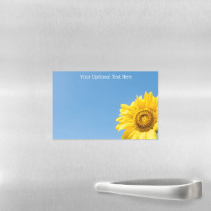 Custom text Sunflower Magnetic Dry Erase Sheet