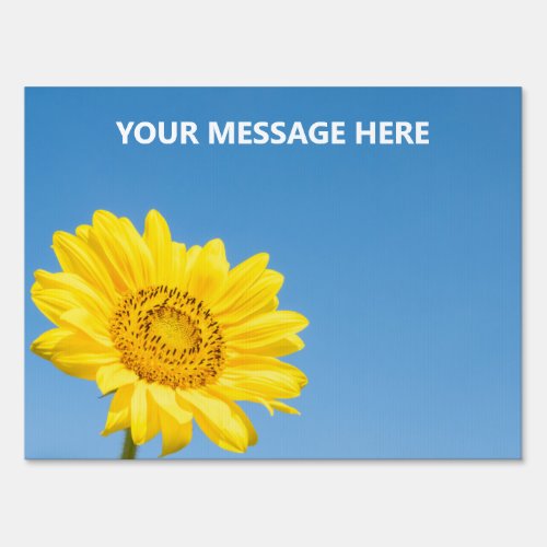 Custom text Sunflower Sign