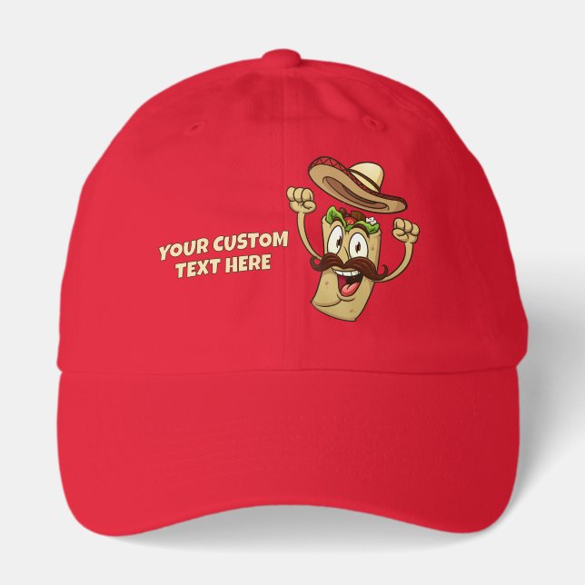 Custom Text Taco Party Hat (Front)