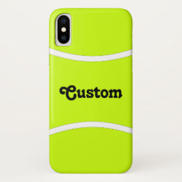 Custom Text Tennis Ball Phone Case