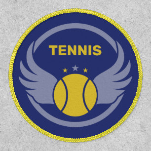 Custom Text Tennis Ball with Wings Patch