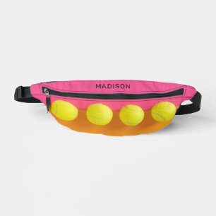 Custom Text Tennis Balls Fanny Pack