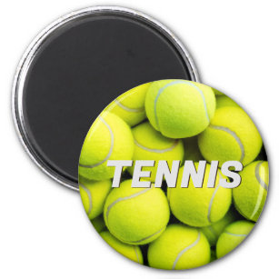 Custom Text Tennis Balls Magnet