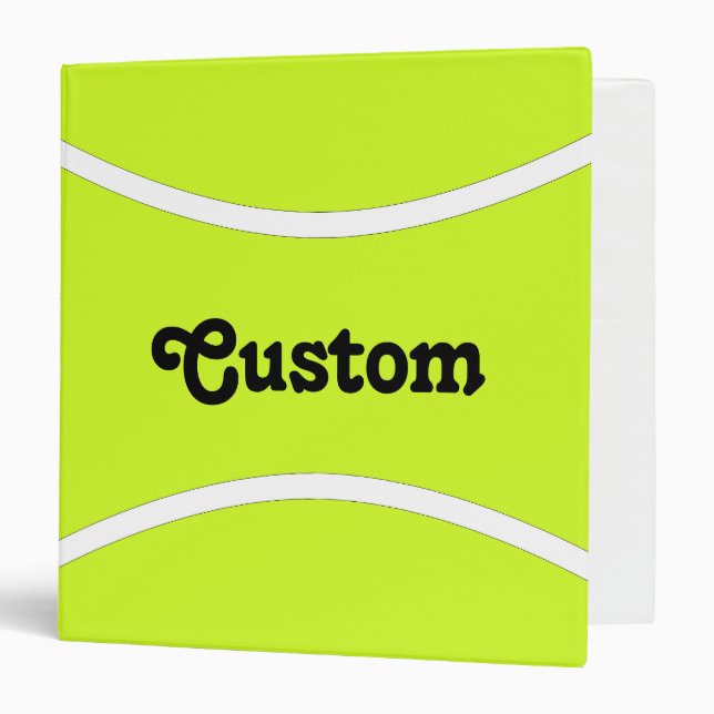 Custom Text Tennis Binder (Front/Inside)