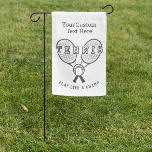 Custom Text TENNIS Garden Flag