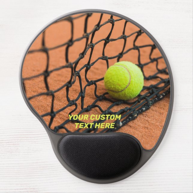 Custom Text Tennis Gel Mouse Pad (Front)