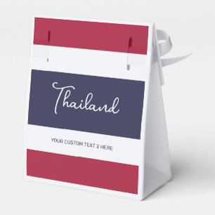 Custom Text Thailand Colors Favor Boxes