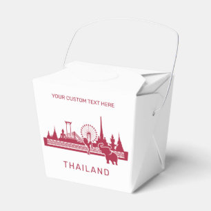 Custom Text Thailand Favor Boxes