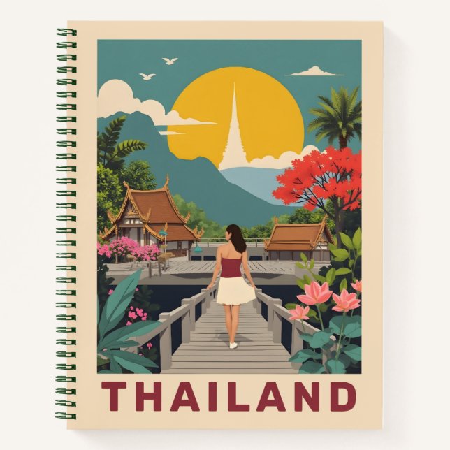 Custom Text Thailand Notebook (Front)