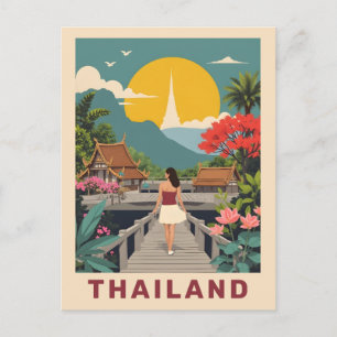 Custom Text Thailand Postcard