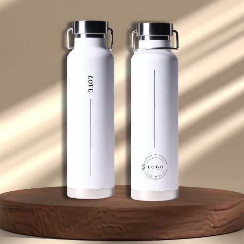 Custom Text Thermo Bottle with Unique Logo Accent